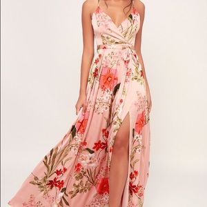 Lulu’s Still the One maxi dress (small)